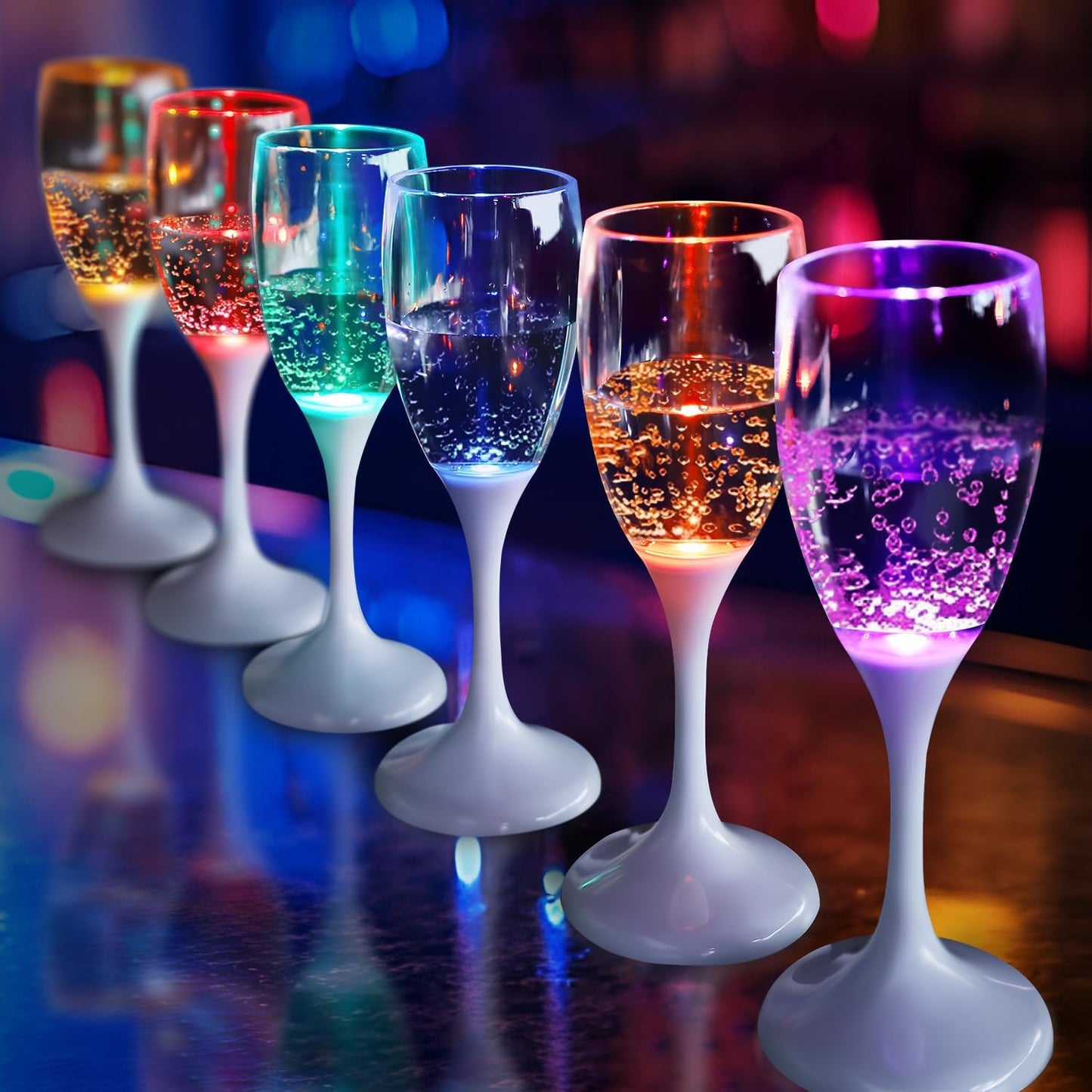 🎅Last Day Promotion!LED Light Up Cups Wine Champagne Glass-Limited Stock