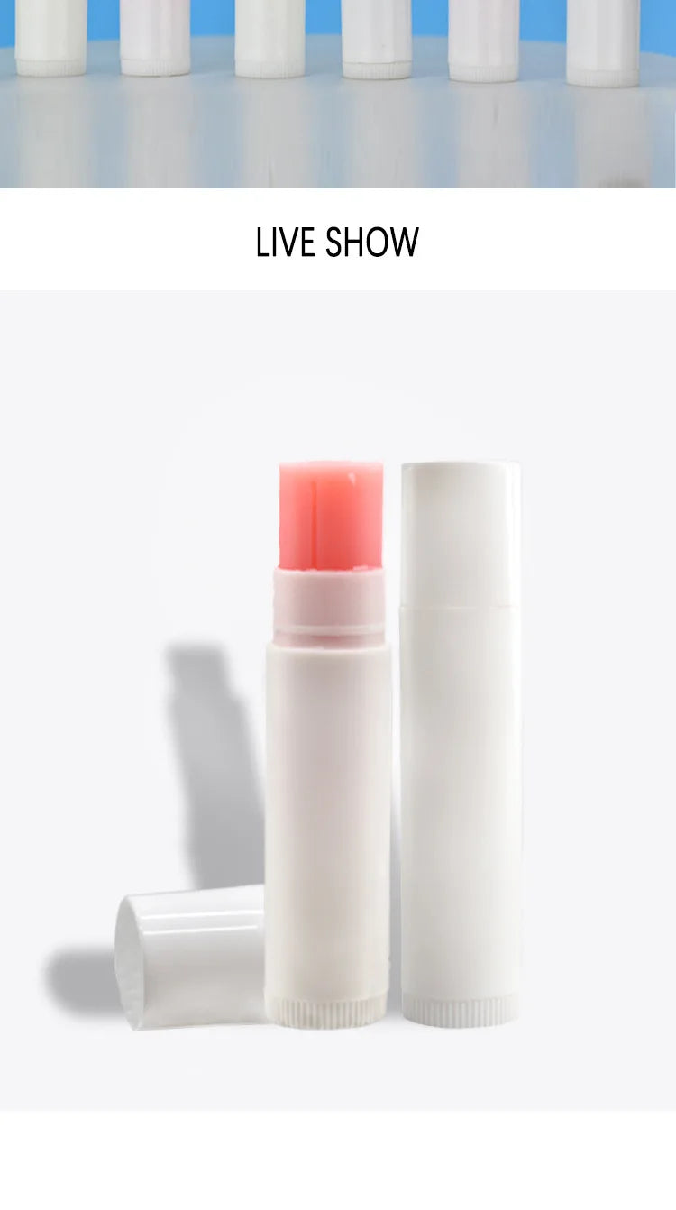 Private Label 6-color Lip Balm Custom Bulk White Round Tube All Lips Tints Moisturizer Hydrating Remove Dead Skin Base MakeUp