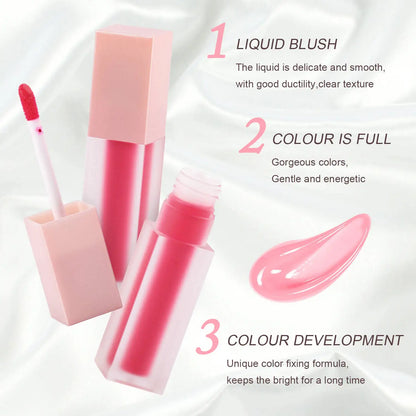 Liquid Blush 8 Color Natural Long-lasting Makeup Cream Blush Private Label No Logo