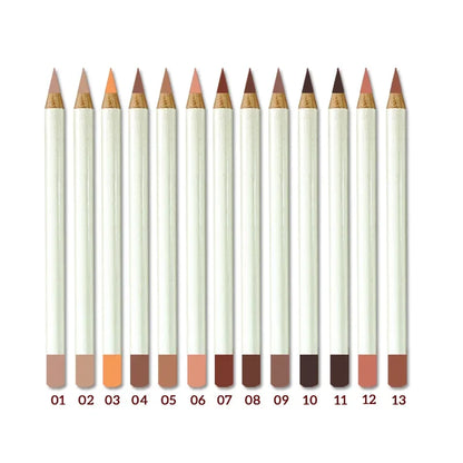 26 Colors Matte Waterproof Vegan Brown Lip Liner Eyebrow Pencil Eyeliner Private Label Lipliner White Pen Wholesale Makeup