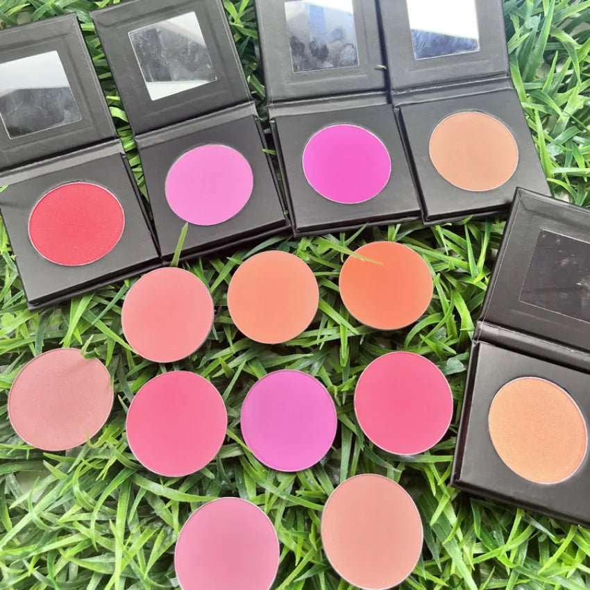 Custom 6colors Nude Blush Powder Matte Natural Cheek Tint Brighten Easy To Colored Face Waterproof Soft Female Makeup Bulk