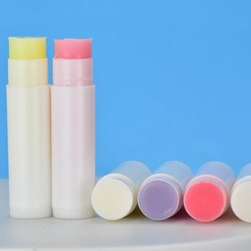 Private Label 6-color Lip Balm Custom Bulk White Round Tube All Lips Tints Moisturizer Hydrating Remove Dead Skin Base MakeUp